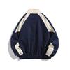 Lente Herfst Herenjas College Stijl Cardigan Color Block Hop Windjack Jassen voor Heren Dames Opstaande Kraag Bovenkleding