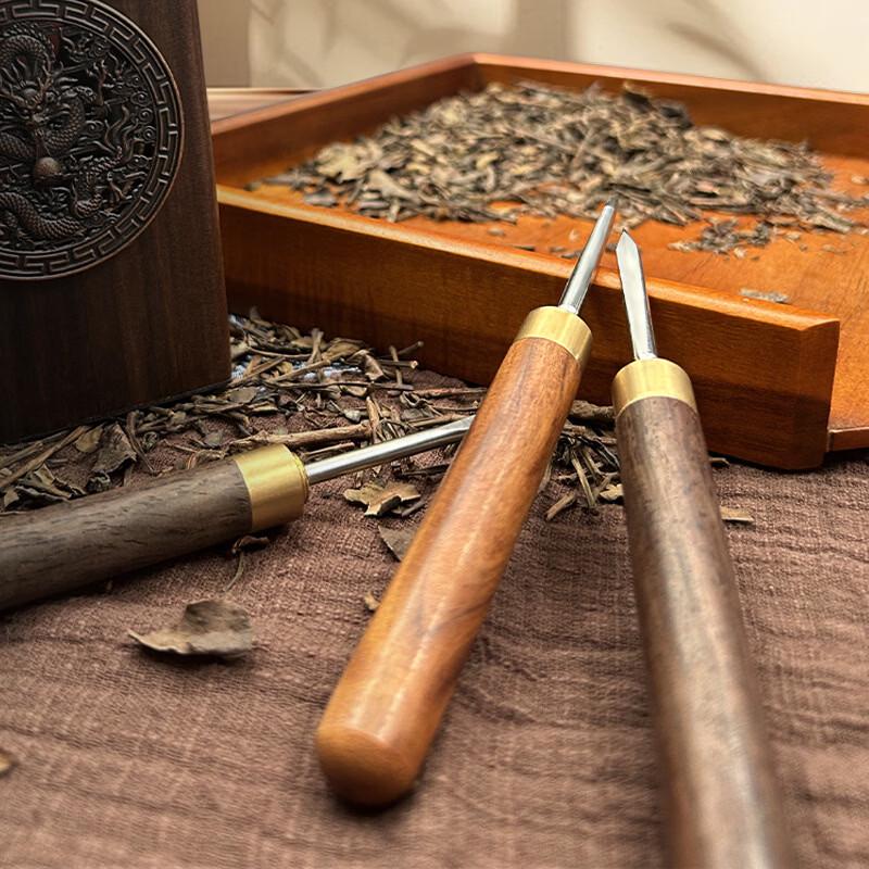 Ebony & Rosewood Pu'er Tea Knife and Awl Set