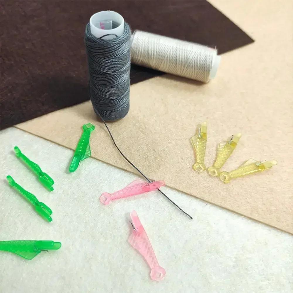 50pcs Automatic Needle Threader DIY Tool Home Hand Sewing Machine Device Thread Auto Needle Cross Stitch Sewing Accessories