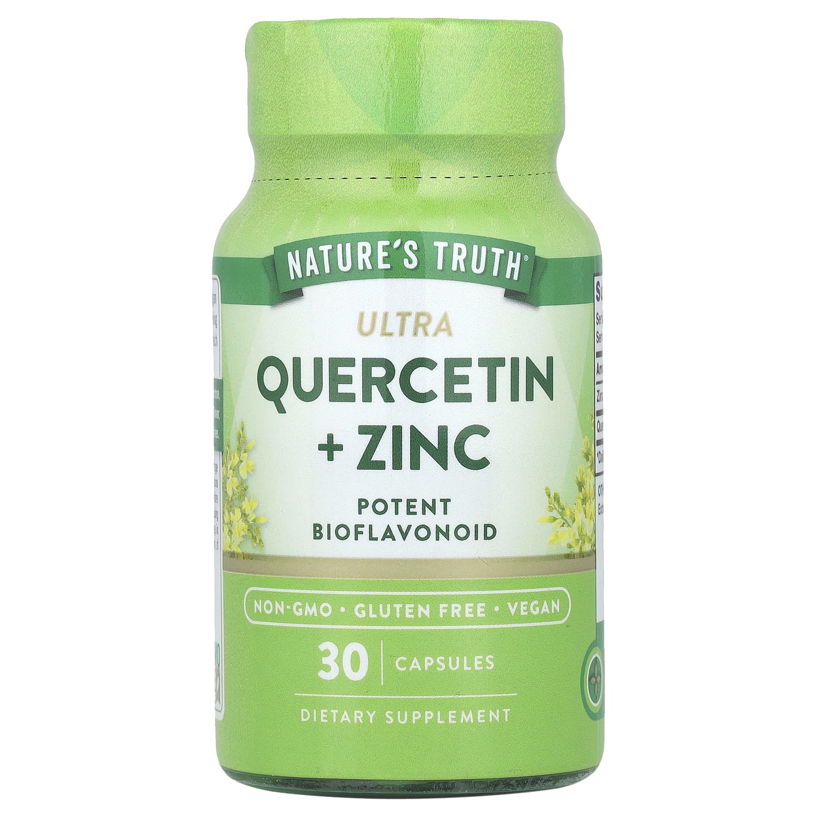 

Nature S Truth, Ultra Quercetin + Zinc, 30 Capsules
