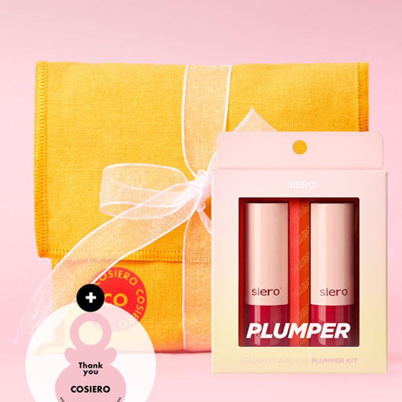 COSEIRO [Packaging & Gift] Jelly Archive Plumper 2-piece Kit (Red + Marsala) Lip Kit (Red + Marsala)