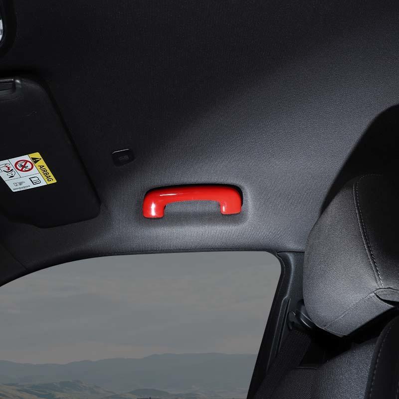 ABS Top Handle Decoration Protective Cover Sticker Fit For Dodge Charger 2011 Up Car Interior Accessories