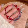 Retro Red Bead Bracelet Wuqiandi Hand-woven Bracelet Design Hand Jewelry