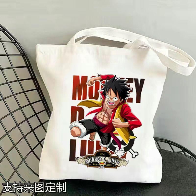 Japan cartoon comics One Piece Student Canvas Bag Large Capacity Study Bag Anime-Style Shoulder Bag 0029