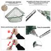 Telescope 155CM Fishing Landing Net Foldable Collapsible Aluminum Alloy Portable Fishing Net for Bird Fish Catch Fishin Hand Net