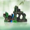Resin Craft Rock Mountain Statue Unique Rock Formation Ornament  Fish Tank Landscape Decor