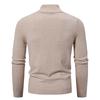 New Spring Autumn Men's Simple Knit Sweater Stand Collar Zipper Cardigan Jacket