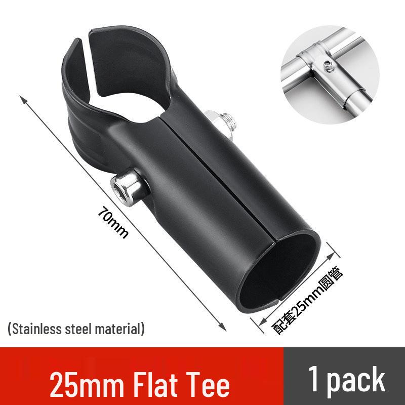 25 Snap-On Stainless Steel Pipe Connectors for Greenhouse Clamps