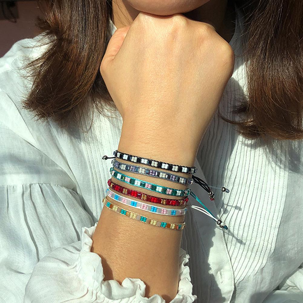 6pcs Bracelet Vintage Colorful Fashionable Personality Women Bracelet Jewelry Gift