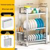 Yingbai 3-Tier Aluminum Alloy Tabletop Dish Drying Rack