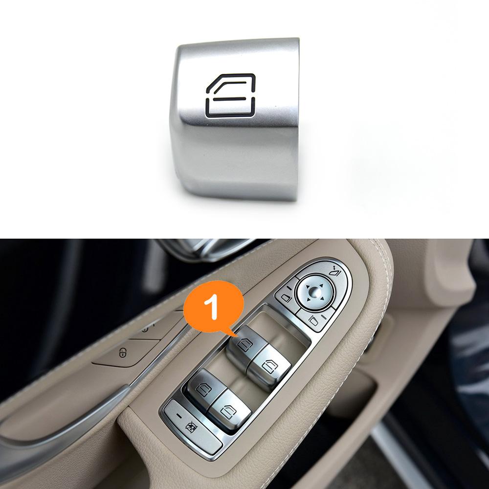 W205 W253 W213 W293 W222 Car Master Passenger Door Window Switch Button Cover Cap Replacement For Mercedes Benz C E GLC S Class Power Window 7