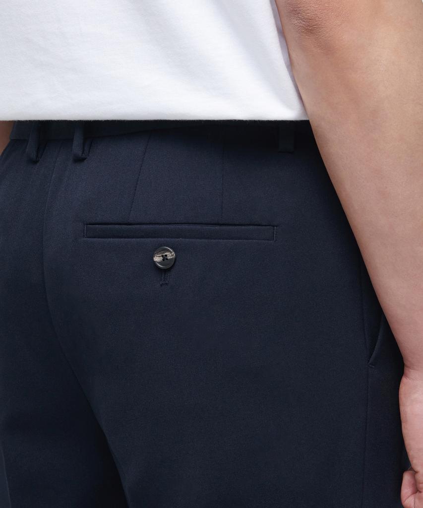 Musinsa Standard Lightweight Skinny Hidden Elastic Waist Crop Slacks [Navy]