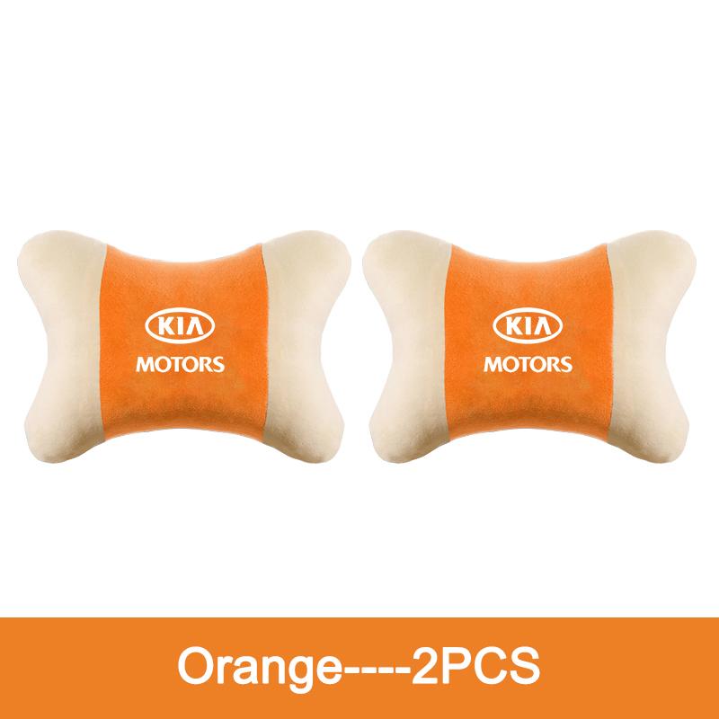 Keyring Car LOGO Neck Pillow Headrest Pad Compatible For KIA Sportage R GT Stinger Sorento Ceed Cerato Forte Niro Soul Telluride