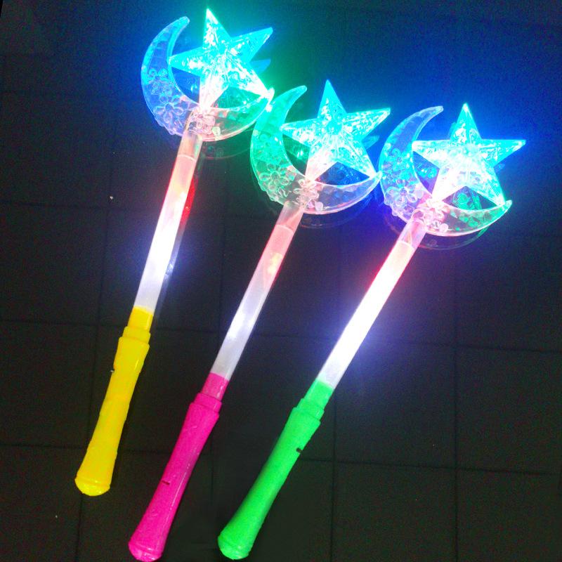 Lumini intermitente cu LED-uri Stick cu zână strălucitoare Baghetă stea magică Petrecere Jucărie cadou pentru copii Stick pentagramă strălucitor Trucuri magice luminoase