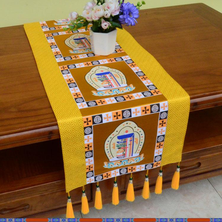 Tibetan-style Table MATS Zen-inspired Dining Tables Coffee Tables TV Cabinets Long Table Flags/classical Home Fabric Decorations