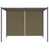 Garden Pergola with Retractable Roof 3 X 3 M Taupe 180 G M²