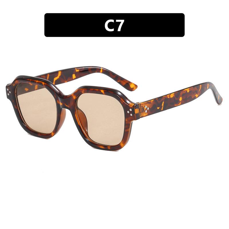 

Irregular Sunglasses/anti Blue Light Glasses Purple Rice Nail Retro Sunglasses High End Vacation Beach Glasses