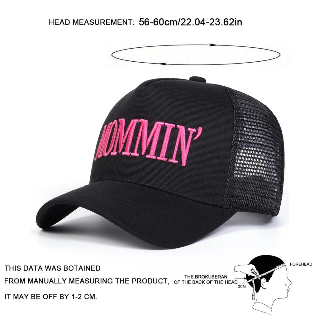 Net Baseball Stitching Stitched Embroidered Alphabet Mommin Neutral Gender Women Men For Caps Spring Autumn Outdoor Adjustable Casual Hats