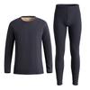 Men's & Women's Warm Velvet Underwear Set - Autumn/Winter, Cationic Brushed, Camel Hair