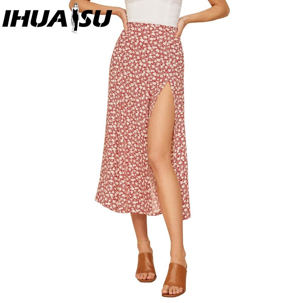 IHUASU Dámská módní ležérní letní jarní sukně