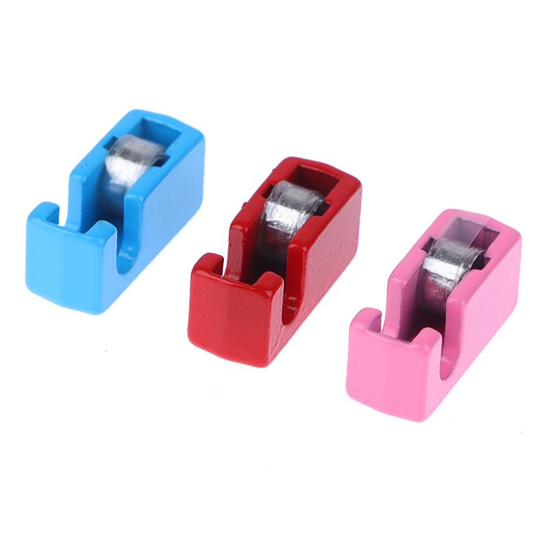 1/12 Dollhouse Tape Dispenser Dolls House Mini Tape Cutter Dollhouse Stationery Decor Office School Pretend Play Toy