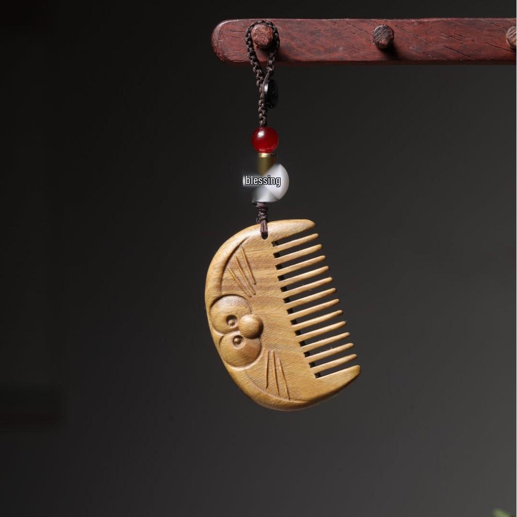 Zodiac Sandalwood Anti-static Hair Comb for Men & Women