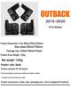 Subaru Outback 2015-2020 Radschalen Schmutzfänger (Leder)