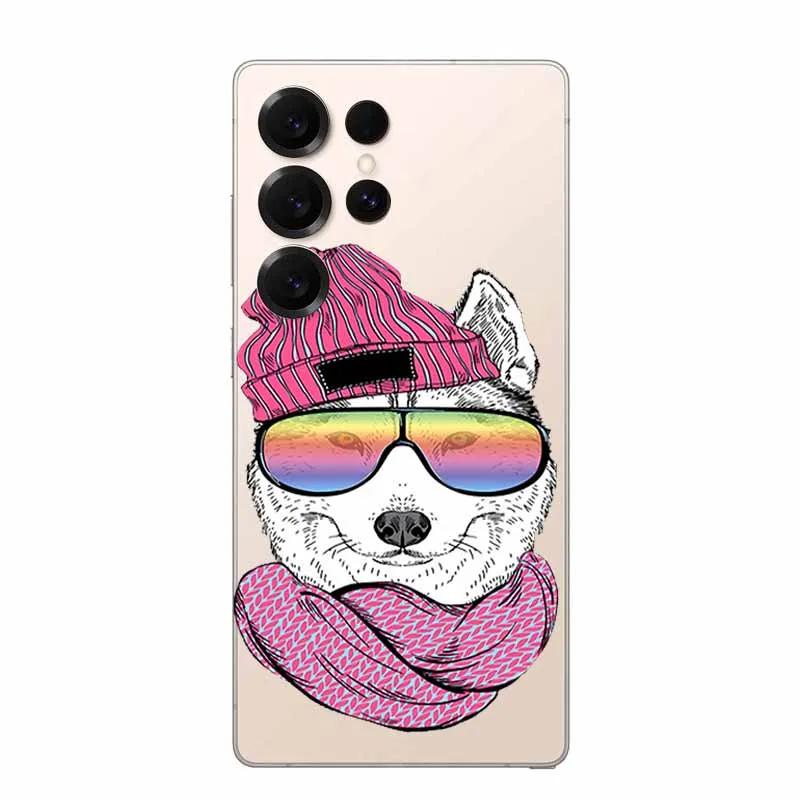 Clear Case For Samsung S25 Ultra 5G Case Clear Back Cover Animal Painting Soft Bumper For Galaxy S25Ultra Transparent Soft Funda