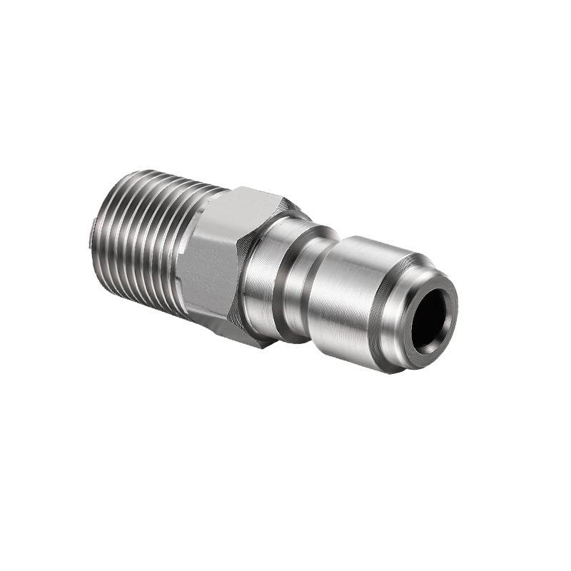 Stainless Steel 3/8 NPT Quick Connect High-Pressure Washer Fitting for Car Washers
