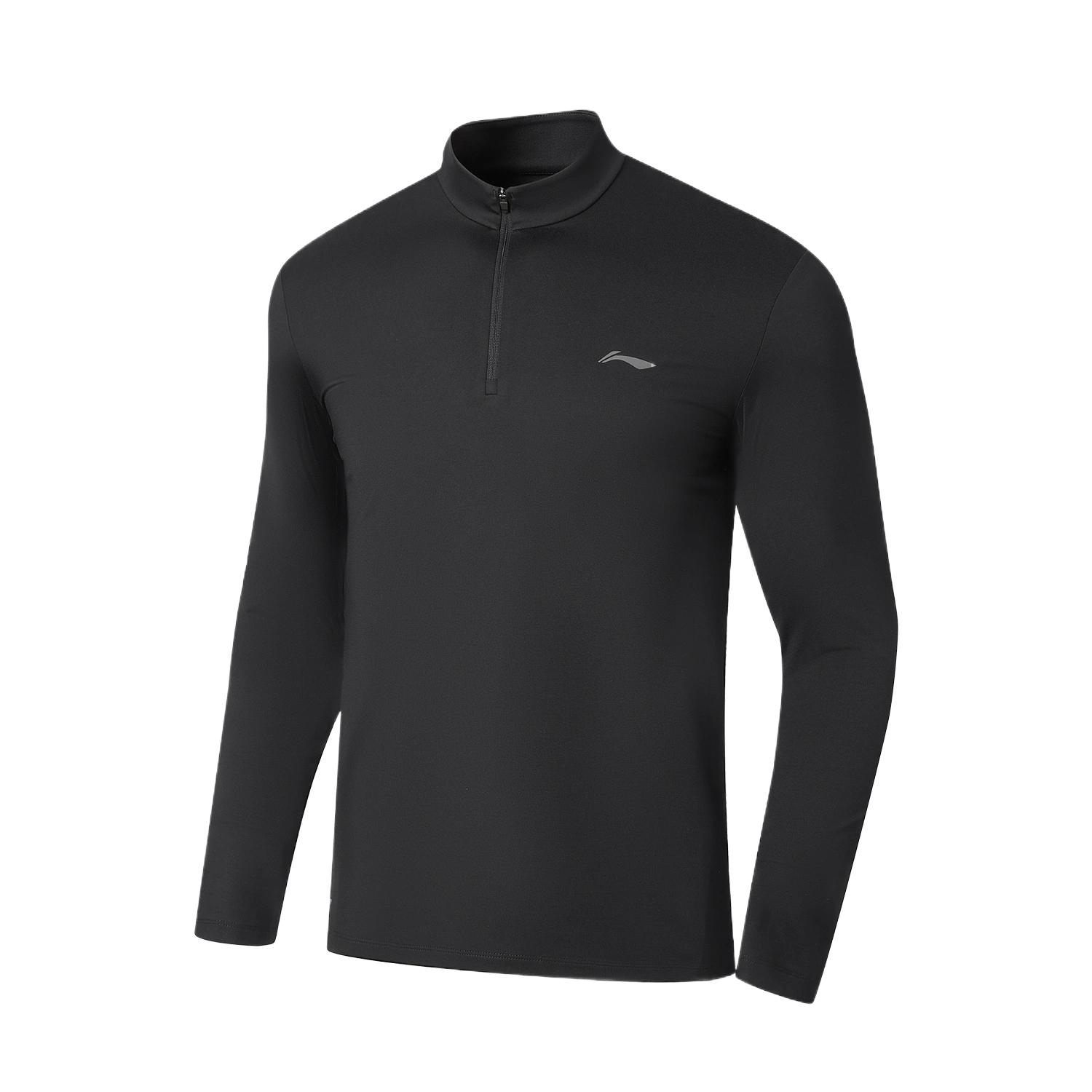 Li-Ning Plain Comfortable High Neck T-Shirt Men tops ATLW069-2 S