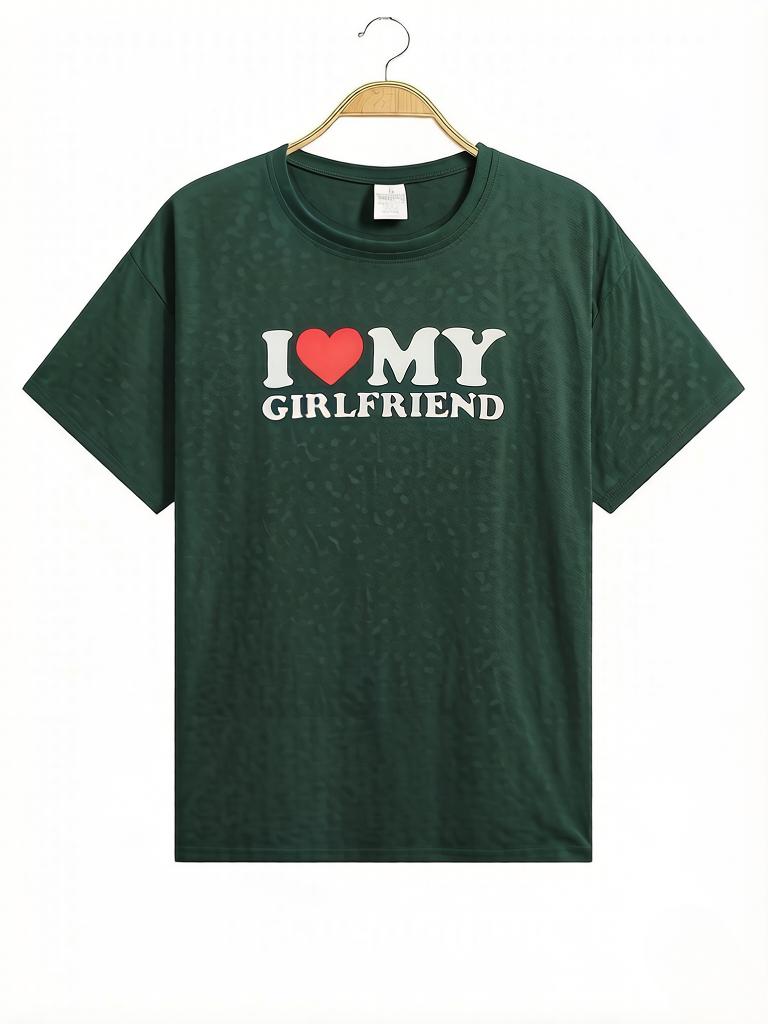 2026this Unisexs Comfort Itemtthe Shirt Usesi Love My Girlfriendpattern Printingunisexs Summer Clothingunisexs Clothing