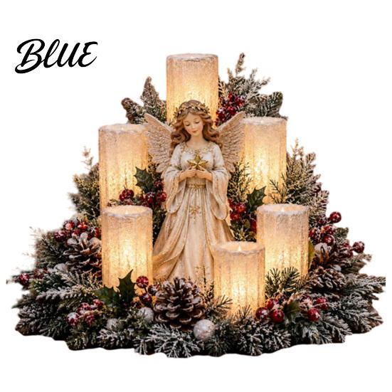 Red Seasonal Lighting USB Modern Ornament with Centerpiece Atmospheric Christmas Lighted Warm Glow Home Embellishments