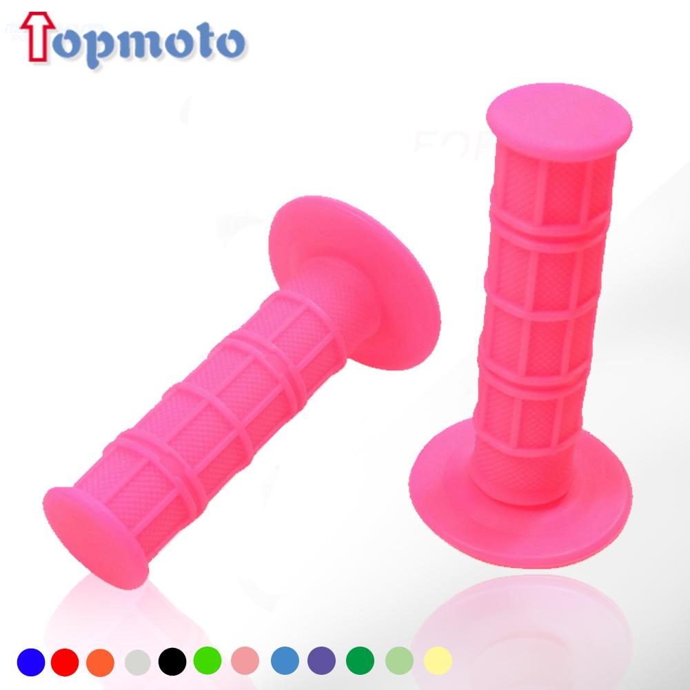 22mm 24mm Motorcycles Grip Dirt Bike Grips 7/8" Rubber Biker Scooter Handle Grip For Handlebar Mx Pillow Top Throttle 22mm Bar Throttles 2