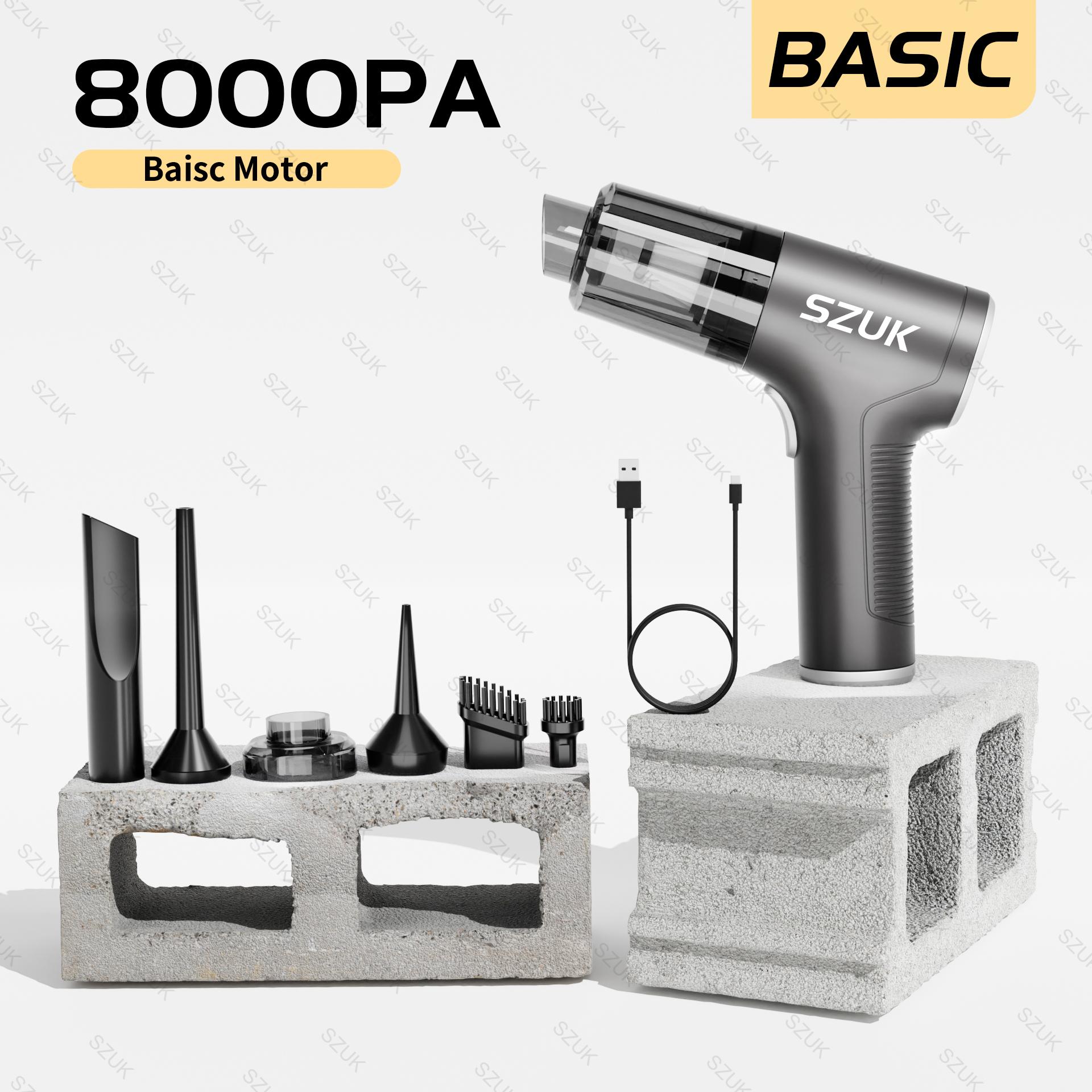 

Автомобильный пылесос для автомобиля, ручной мощный беспроводной очиститель, бесщеточный двигатель, сильная всасывающая машина для очистки, бытовая техника Basic