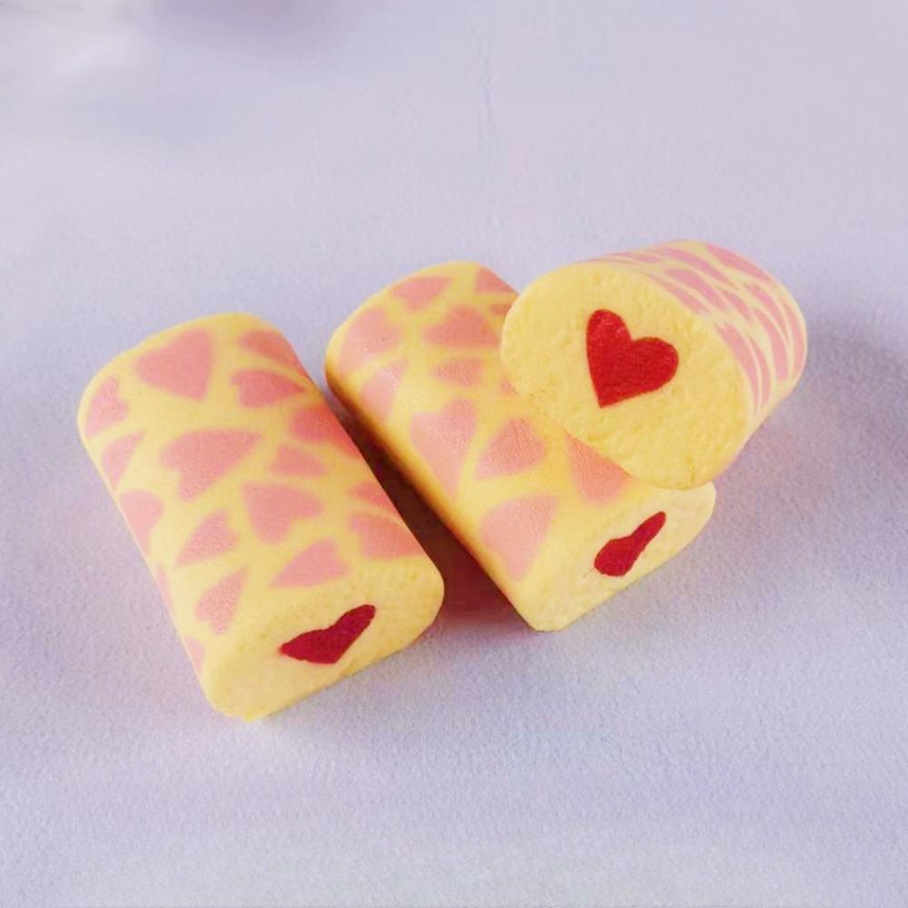 Squishy Simulate Roll Cake Squeeze Toy Stress Relief Slow Rising Sensory Fidget for Anxiety ADHD Autism Gift for Kids and Adults