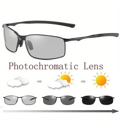 Non-Polarized Sunglasses Men Women Driving Mirror Eyeglasses Metal Frame Business Eyewear Men's Decorative Glasses