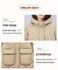 Women's Hooded Thickened Winter Duck Down Coat - Warm Casual Jacket for Middle-Aged Moms