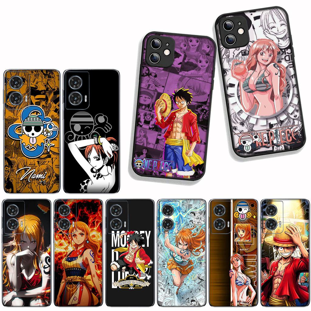 For Motorola Moto Edge 70 60 Fusion 40 NEO 20 Pro G Stylus G56 G96 G71 G73 G41 G42 G50 G51 G52 Case Luffy ONE PIECE Nami Anime