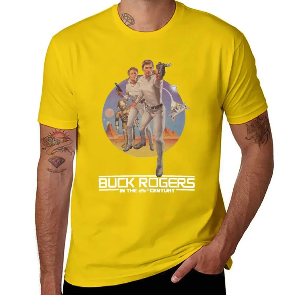 Vintage Retro BuckIn The 25Th Century Gifts T-Shirt Cute Clothes Summer Tops Big and Tall T Shirts for Men