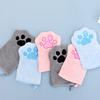 High Quality Pet Glove Towel for Dog Soft and Absorbent Fabric with Hanging Grip for Convenient Use