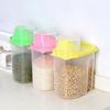 Home Kitchen Cereal Dispenser Candy Food Storage Box Containers Bins , 1.9L Pink