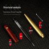 Brass Sandalwood Signature Pen Set - Solid Wood & Metal Business Gift