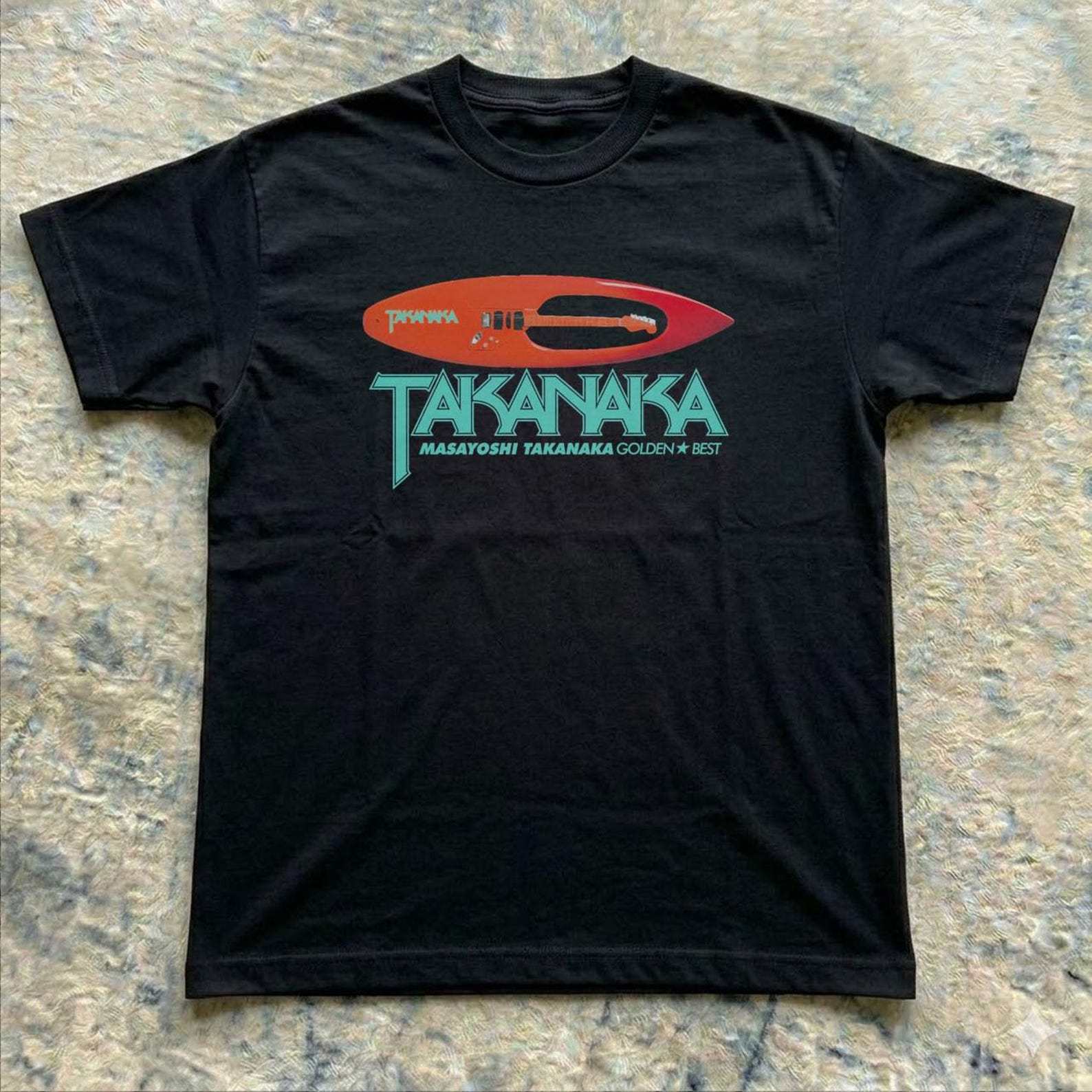 Masayoshi Takanaka Shirt, Japanese jazz fusion rock tee, 90sstyle, Bandtee S