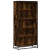 VidaXL Bibliothèque chêne fumé 80,5x35x170,5 cm bois d'ingénierie, étagère à livres, porte-livres, support à livres, armoire 3300857