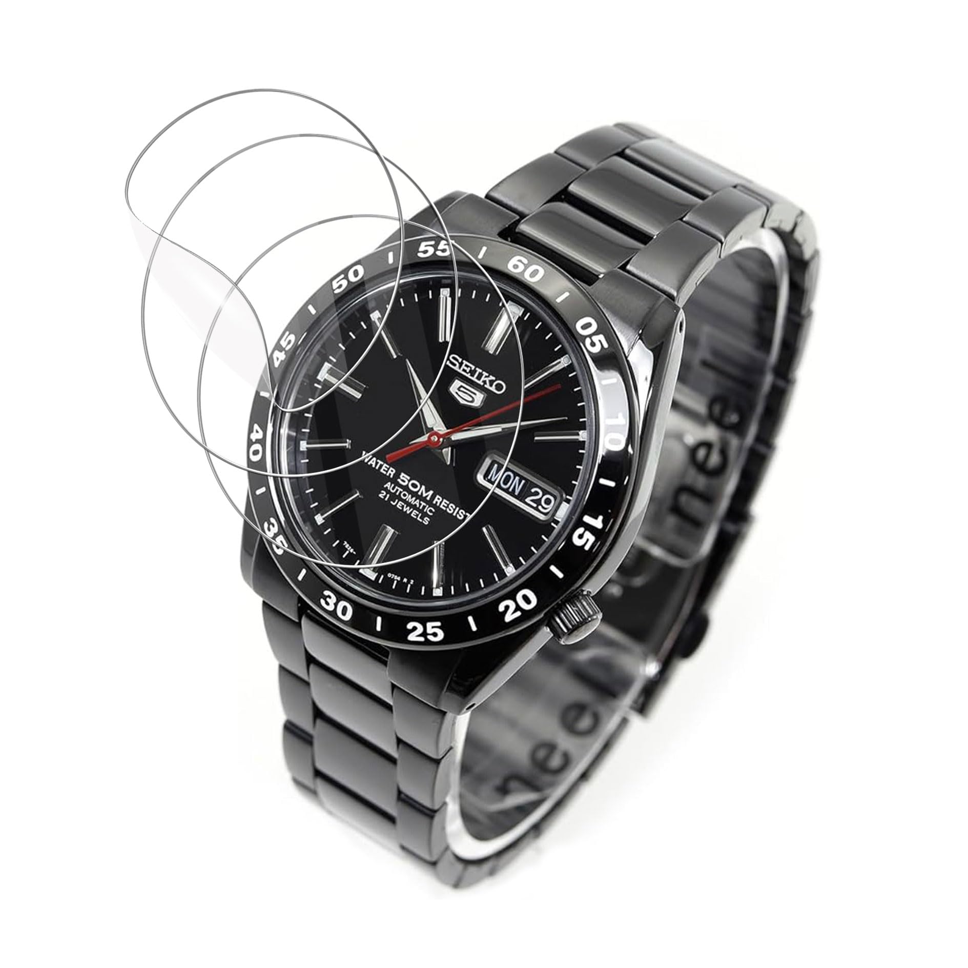 Compatible Wristwatch Seiko import SEIKO 5 Seiko Five Automatic Overseas Model SNKE03KC Men s Bla...