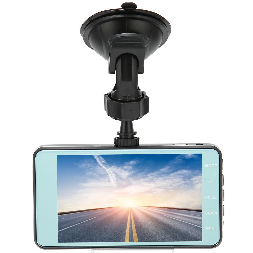 Driving Recorder 4 Inch Touch Screen HD 1080p Car Front Rear Dual Lens Parking Monitoring Driving