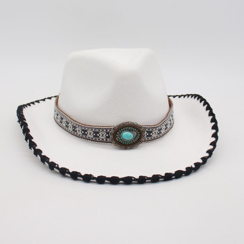 Stage Travel Vacation Sunscreen Visor Hat Four Seasons Zang'S Dance Jazz Hat Niche Ethnic Style Design Top Hat