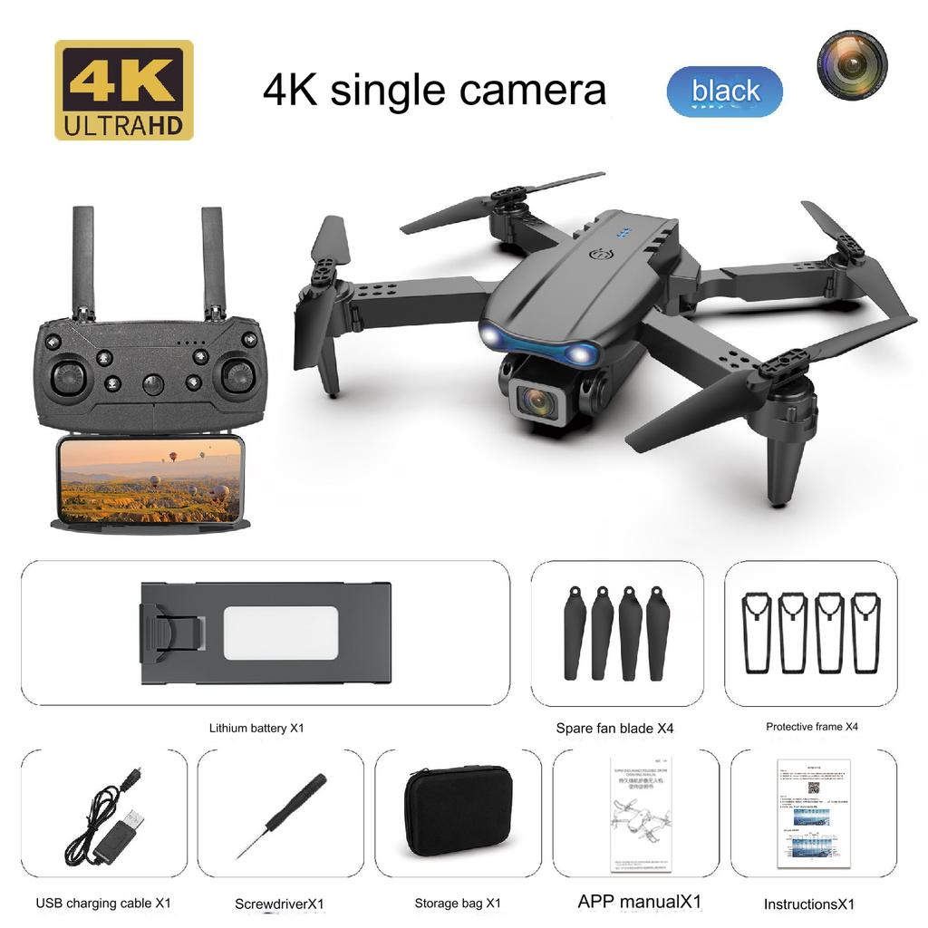 E99 K3 Pro HD 4k Dual Camera High Hold Mode Foldable Mini RC WIFI Aerial Photography Quadcopter Toys Helicopter
