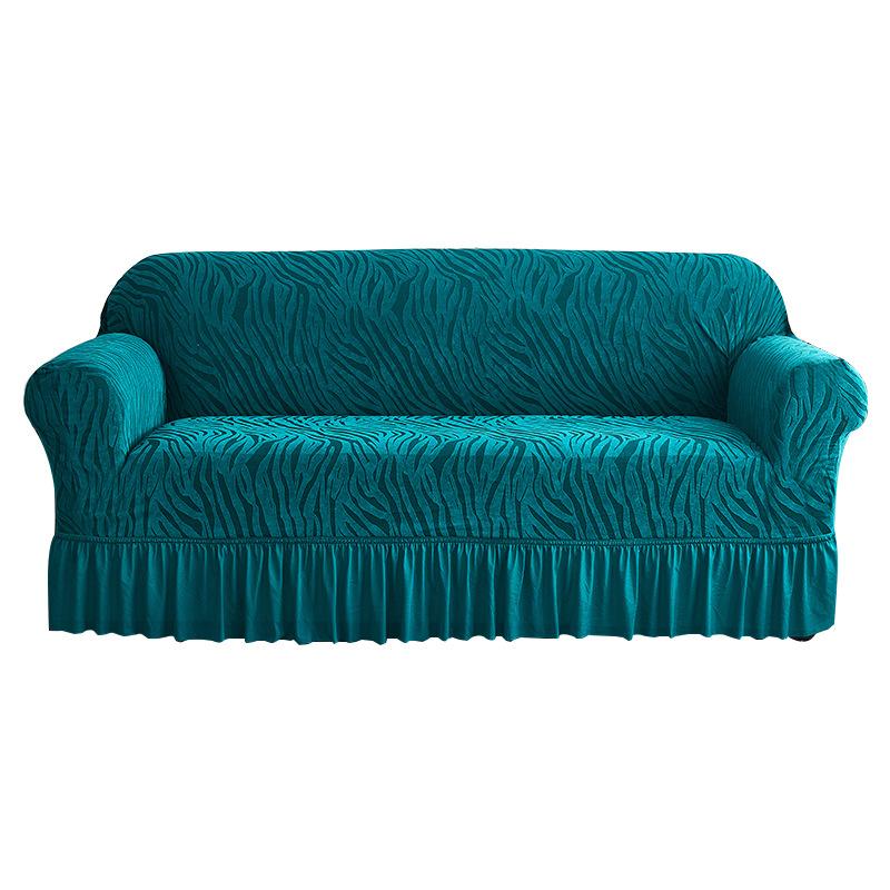Thickened Cationic Skirt Sofa Cover Single Double Three-Seat Elastic All-Inclusive Dust-Proof Sofa Towel Four Seasons