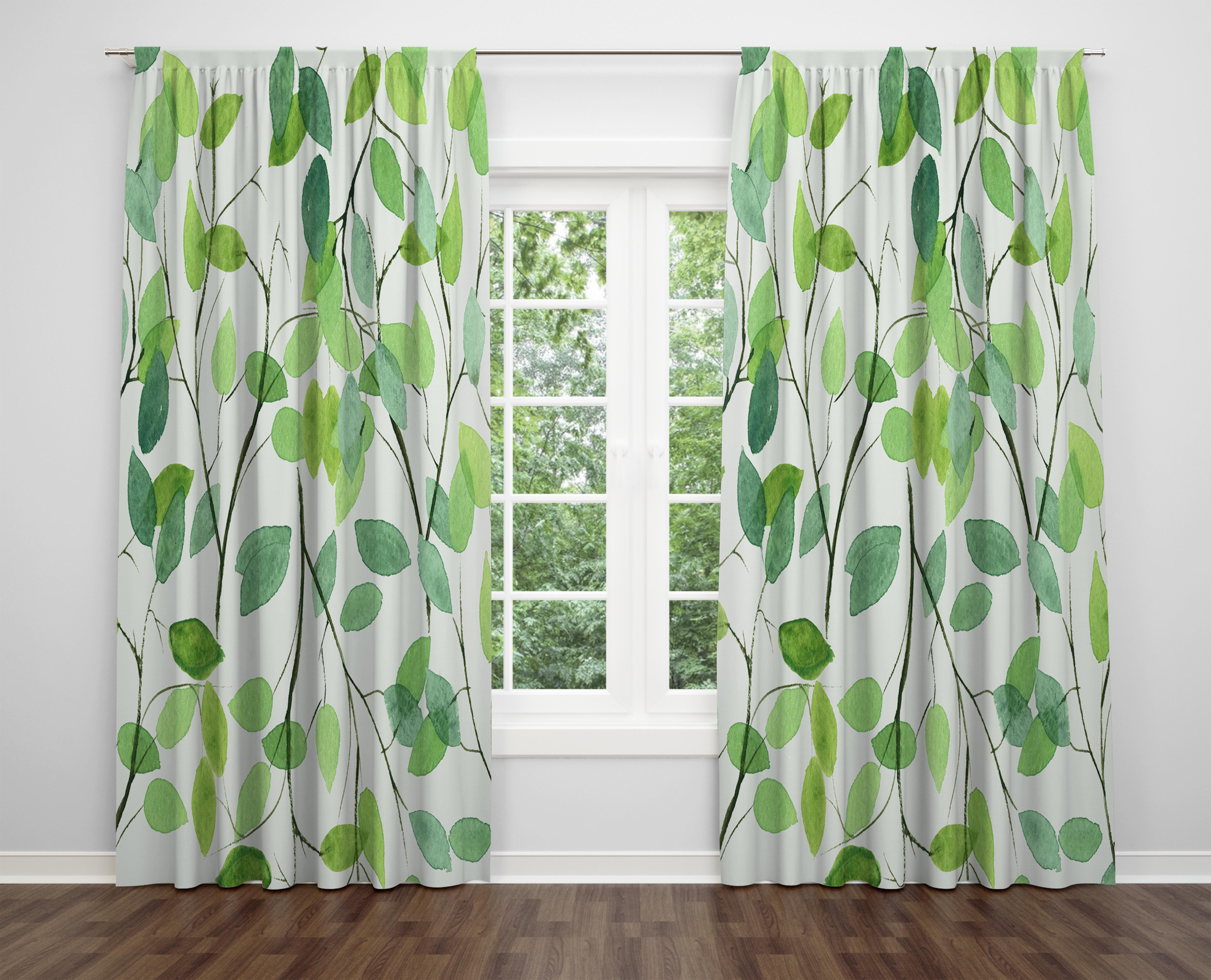 

Декоративний дизайн, високоякісна бавовняна тканина, ви можете вибрати одну або подвійну фіранку з крила 1 piece різнокольоровий